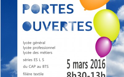 Portes ouvertes le 5 mars 2016