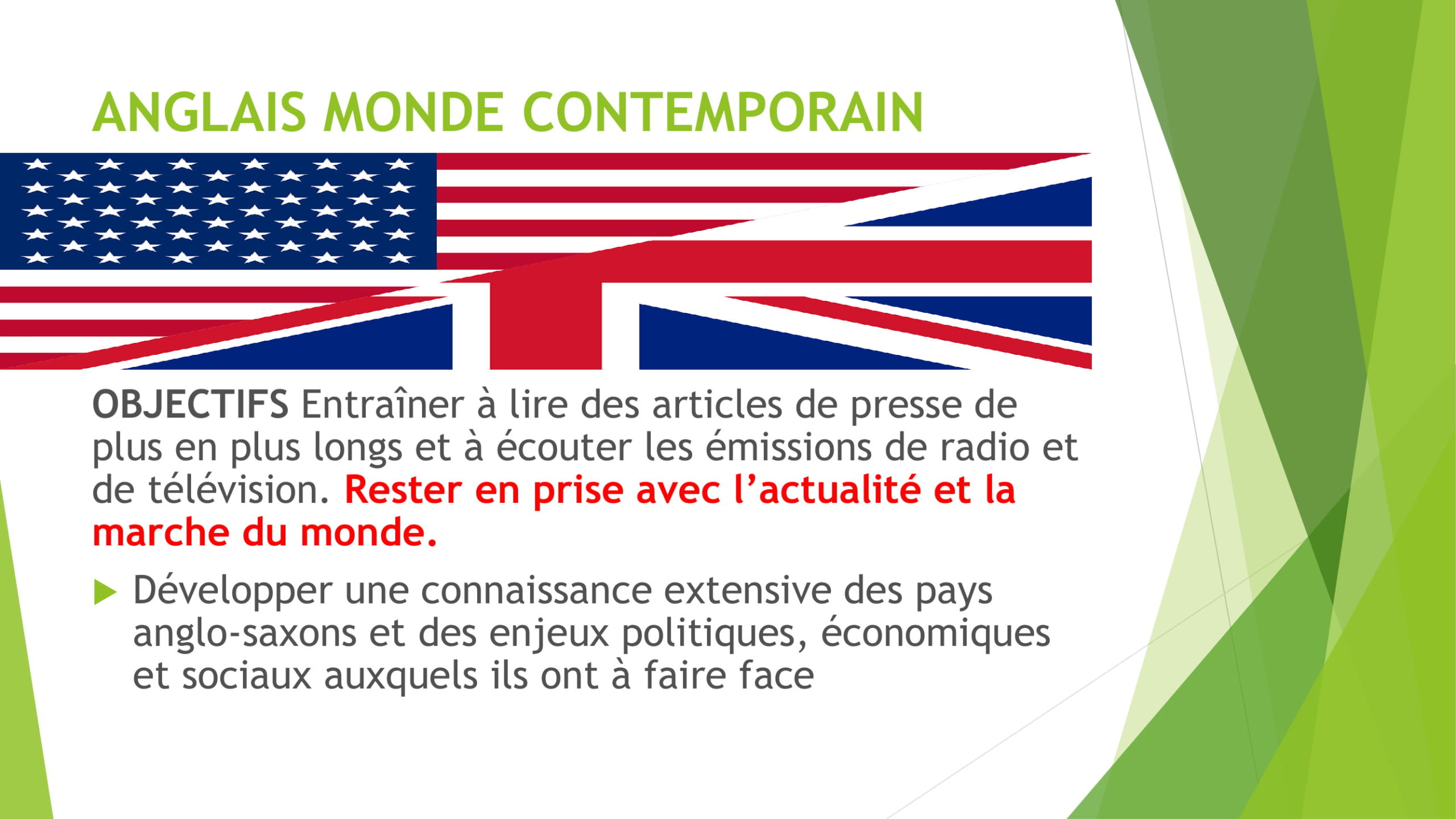 Différence Entre Anglais Et Anglais Monde Contemporain