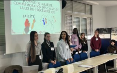 Les lycéen d’Édouard Herriot célèbrent la loi de 1905